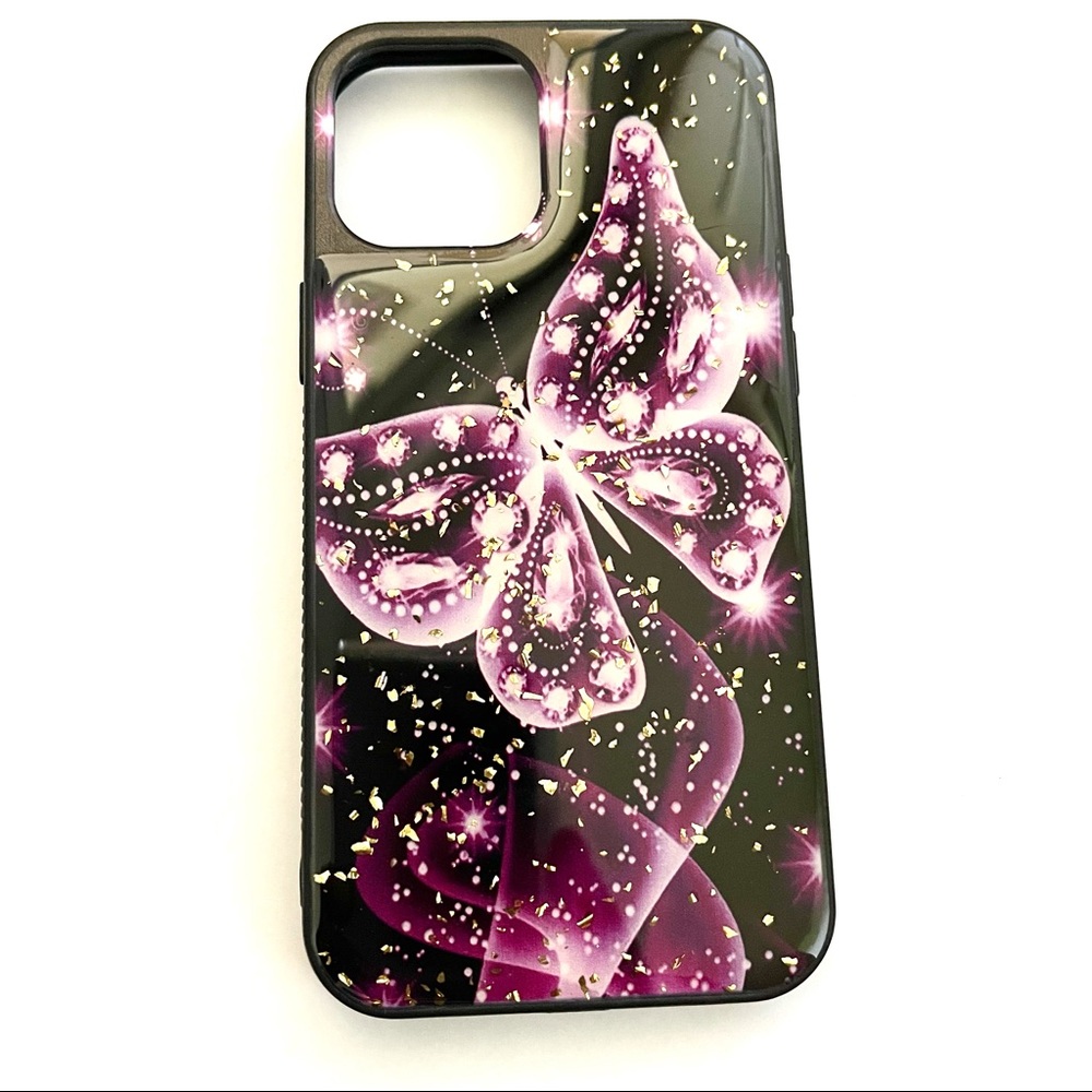 Glitter butterfly Apple IPhone 12 Pro Max case
